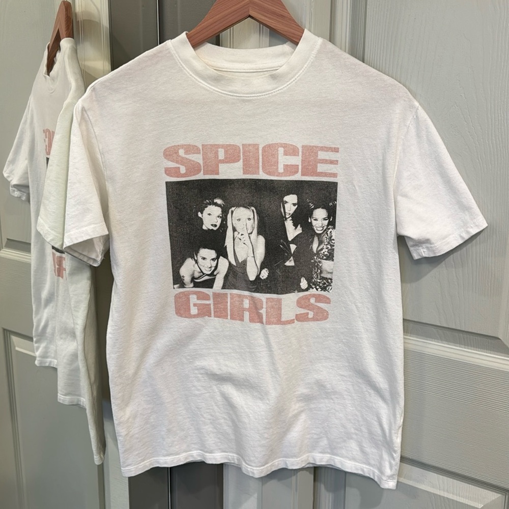 Abercrombie & Fitch White Spice Girls Graphic Tee